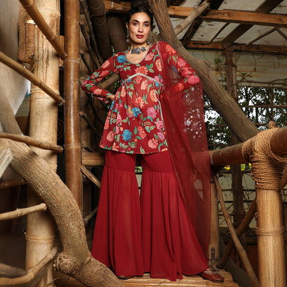 Flora Cluster Sharara Set