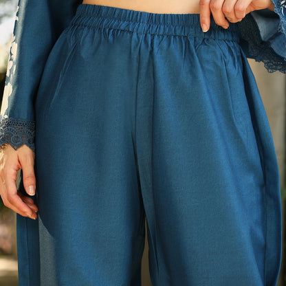 Flora-Block Kurta Set