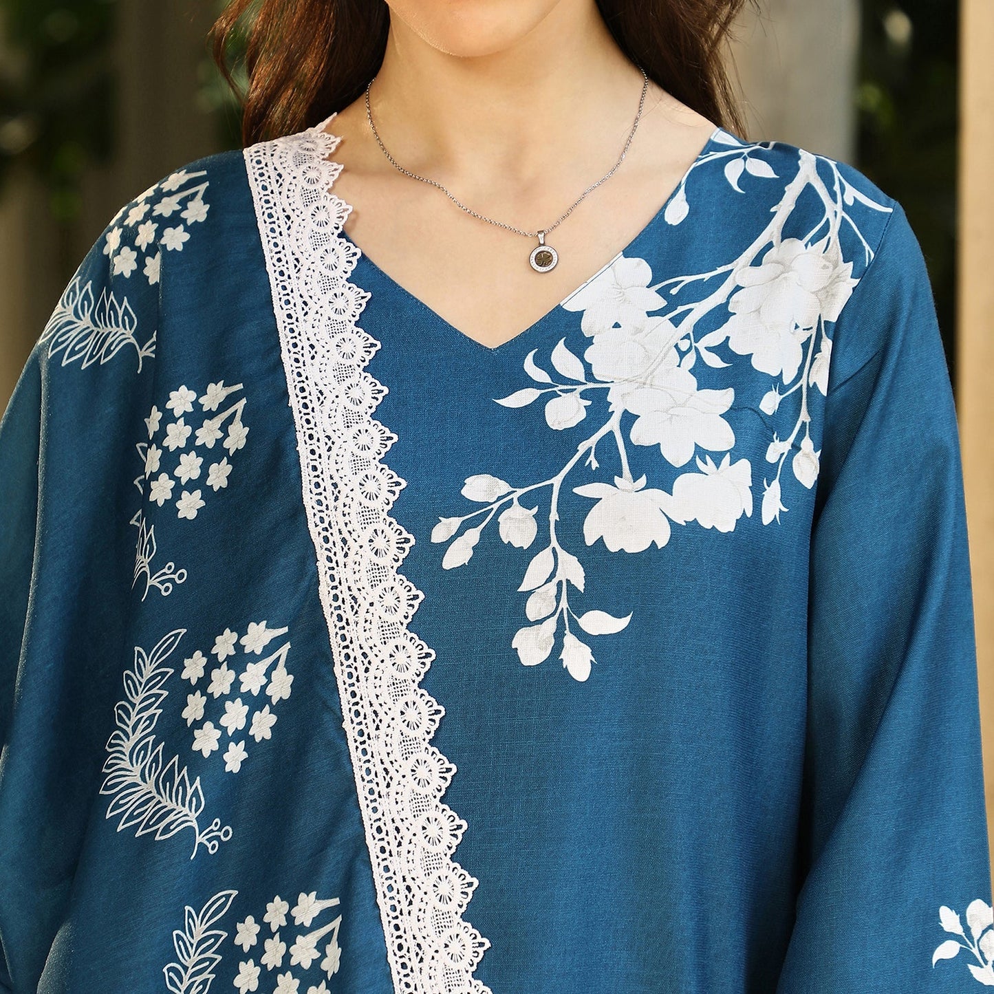 Flora-Block Kurta Set