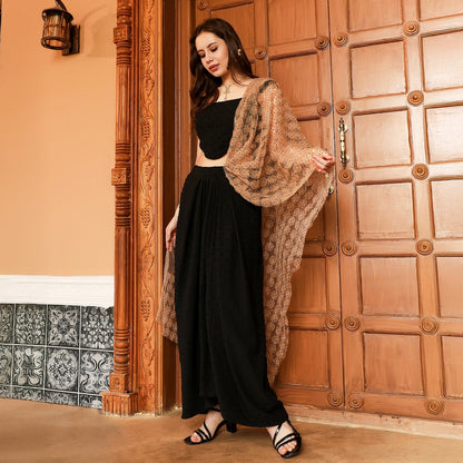 Rosa-Textured Pre-Draped Saree