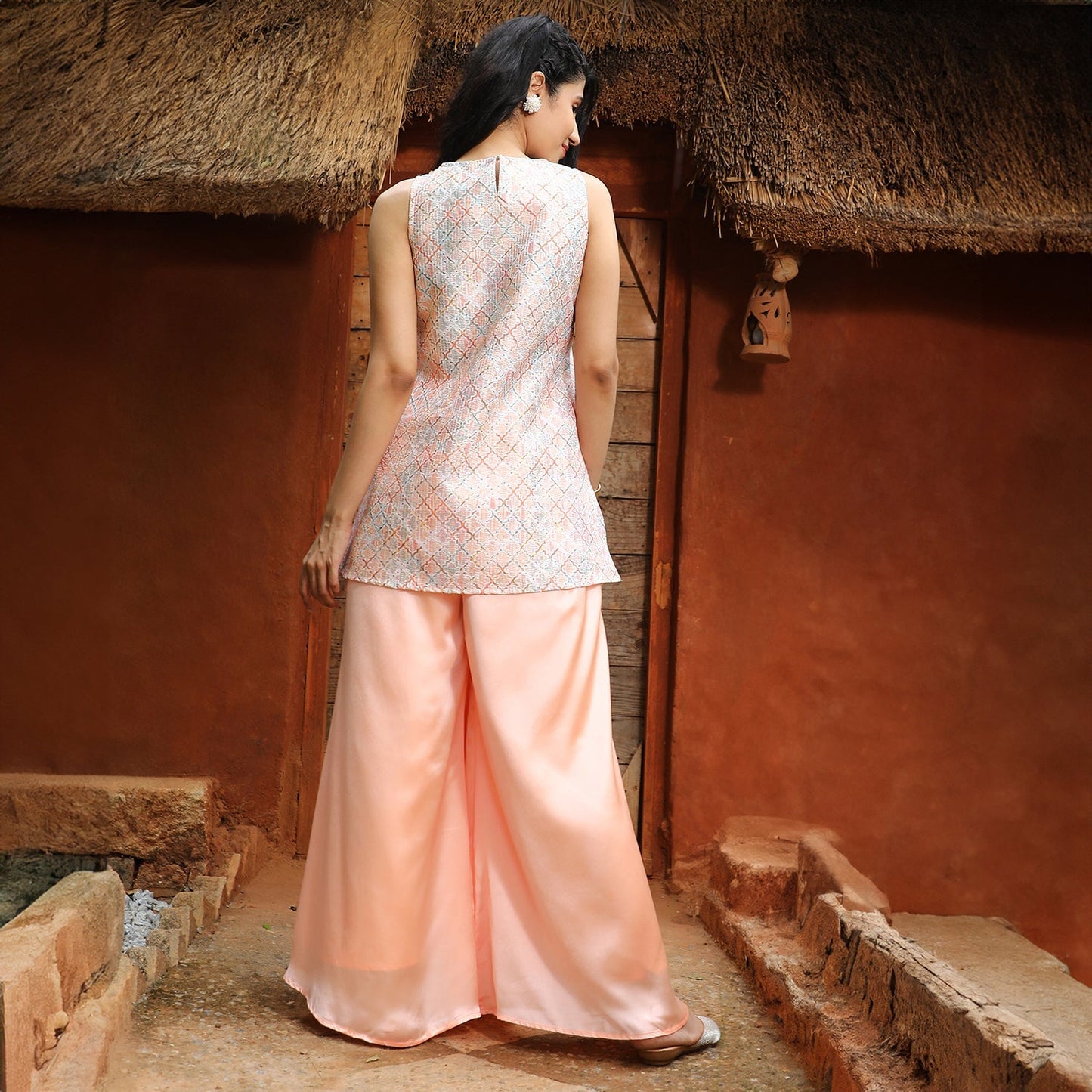 Geometric Kurti With Palazzo