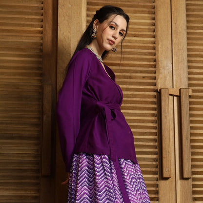 Chevron-Wrap Co-Ord Set