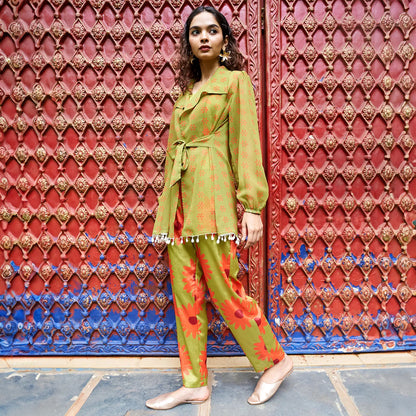Flower Tie-Up Co-Ord Set