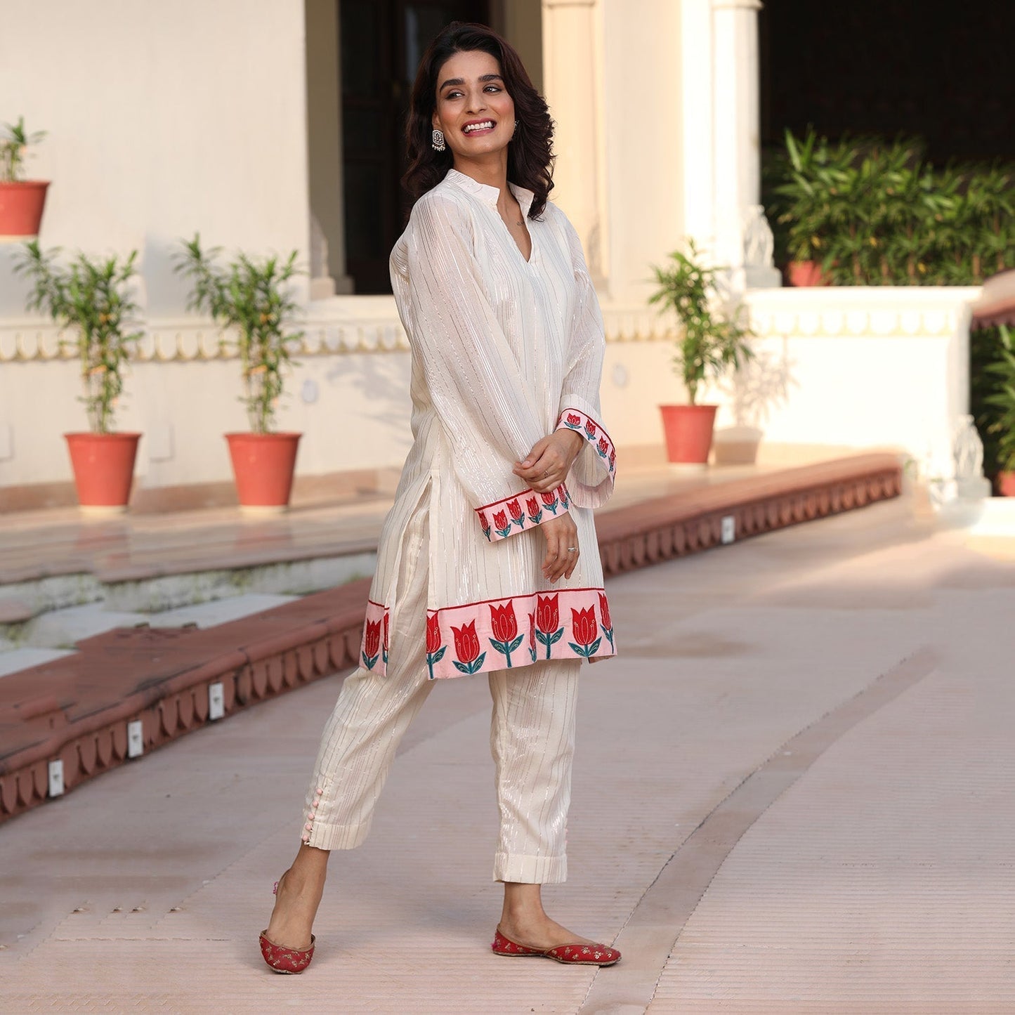 RAZIA LUREX KURTA SET