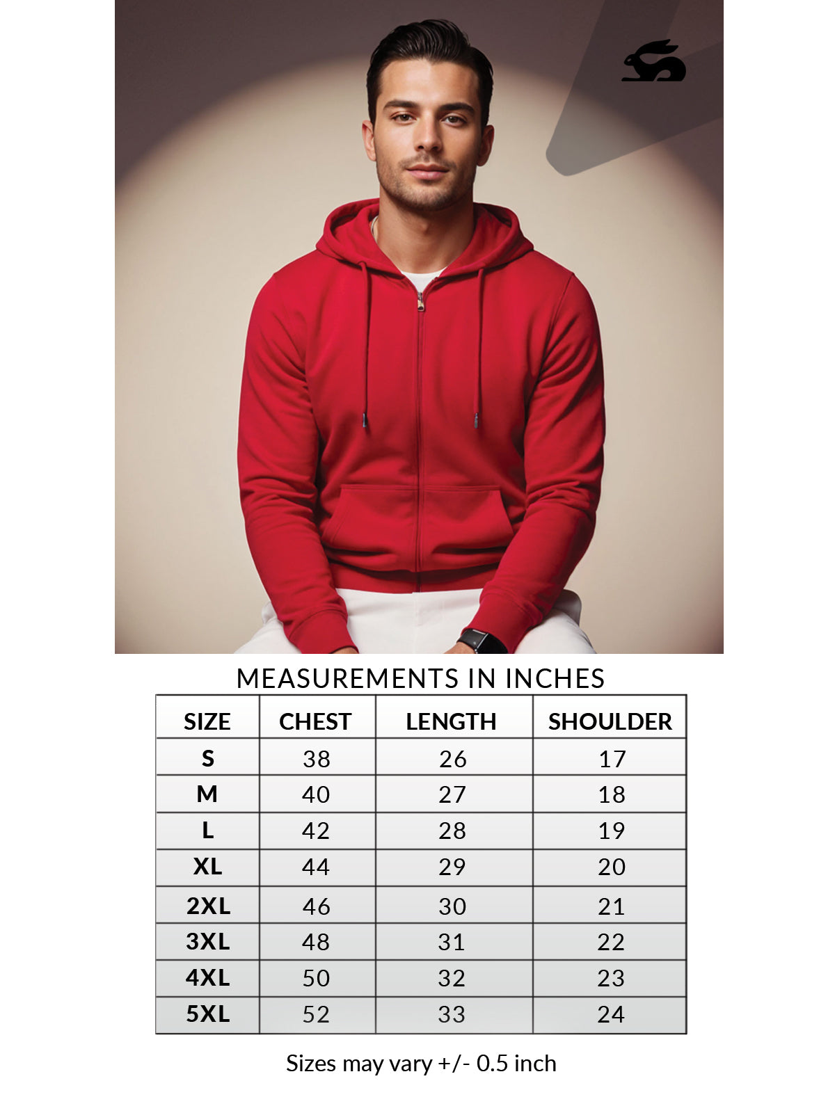 Men’s Regular Fit Zip-Up Hoodie