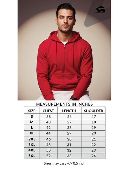 Men’s Regular Fit Zip-Up Hoodie