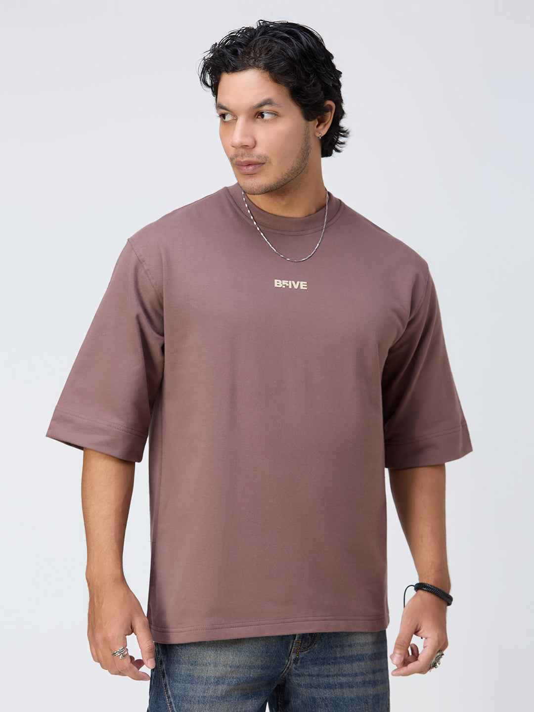 Mocha Anxiety Men's Oversized T-shirt B5IVE