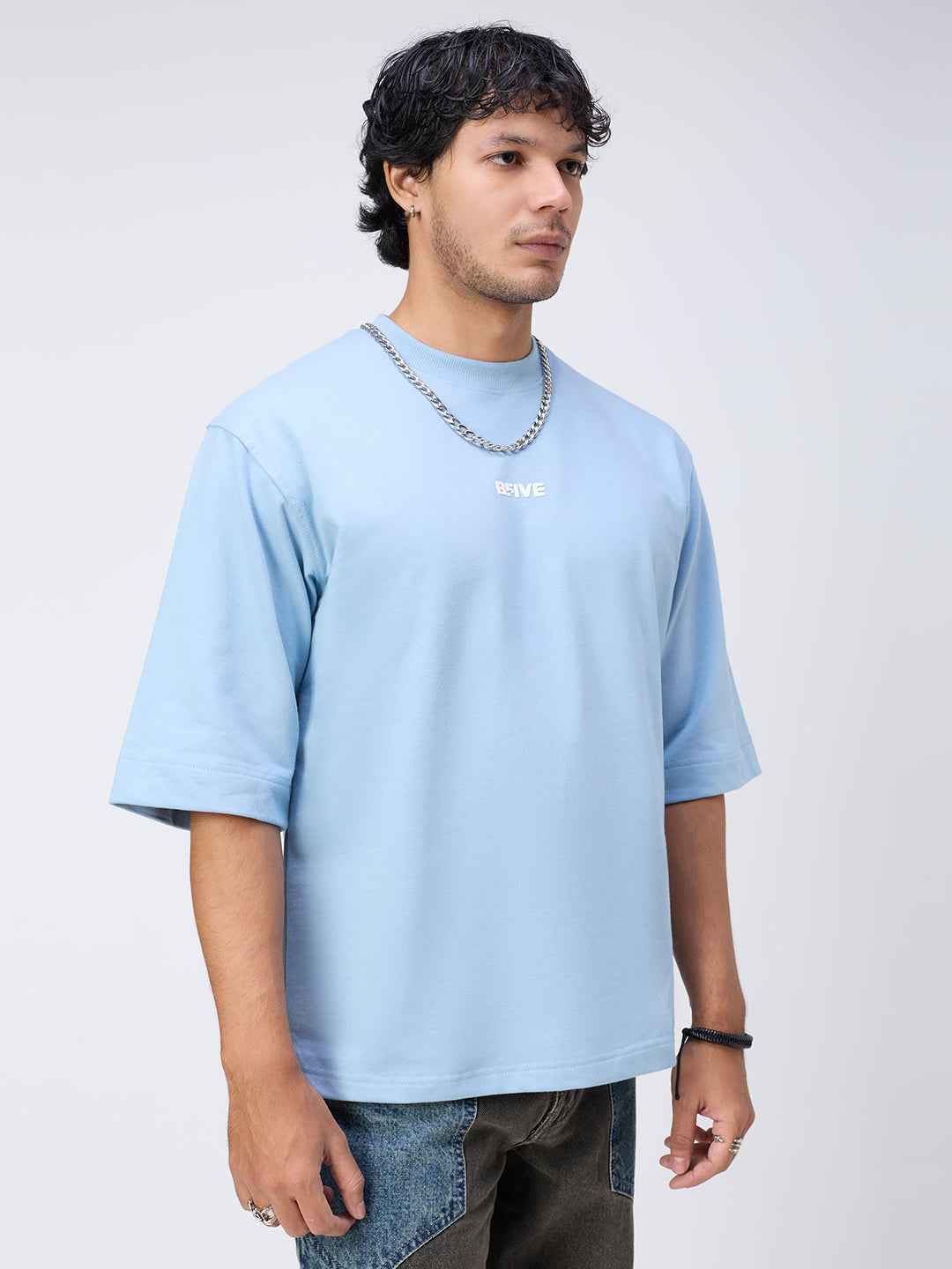 Classic 'Sky-Drift' Oversized Men's T-Shirt B5IVE