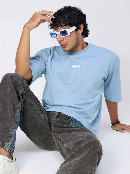Classic 'Sky-Drift' Oversized Men's T-Shirt B5IVE
