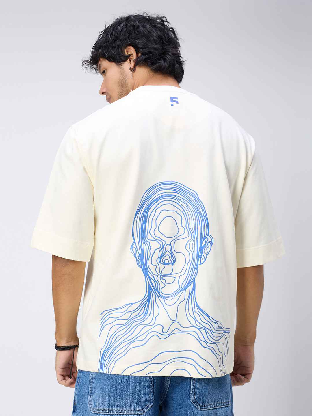 Neutral Skull Men's Oversized T-shirt B5IVE