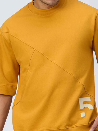 Mustard Pocket Men's Oversized T-shirt B5IVE