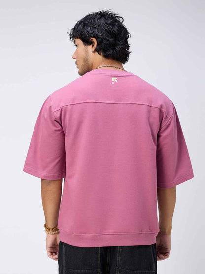 Blush Ribbed Men's Oversized T-shirt B5IVE