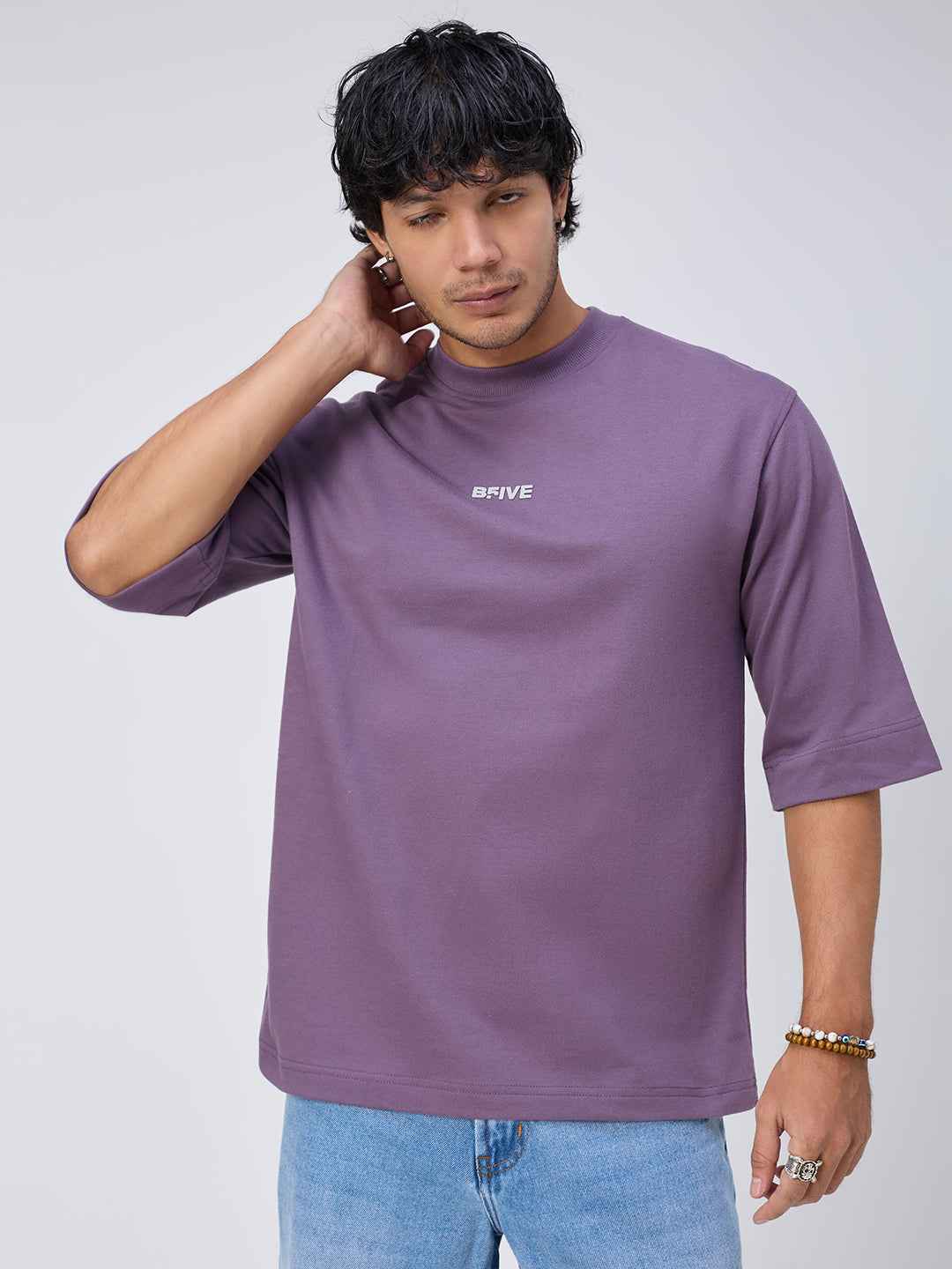 Classic Grape Drop Oversized Men's T-Shirt B5IVE