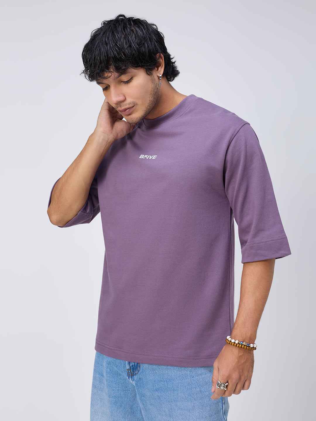 Classic Grape Drop Oversized Men's T-Shirt B5IVE