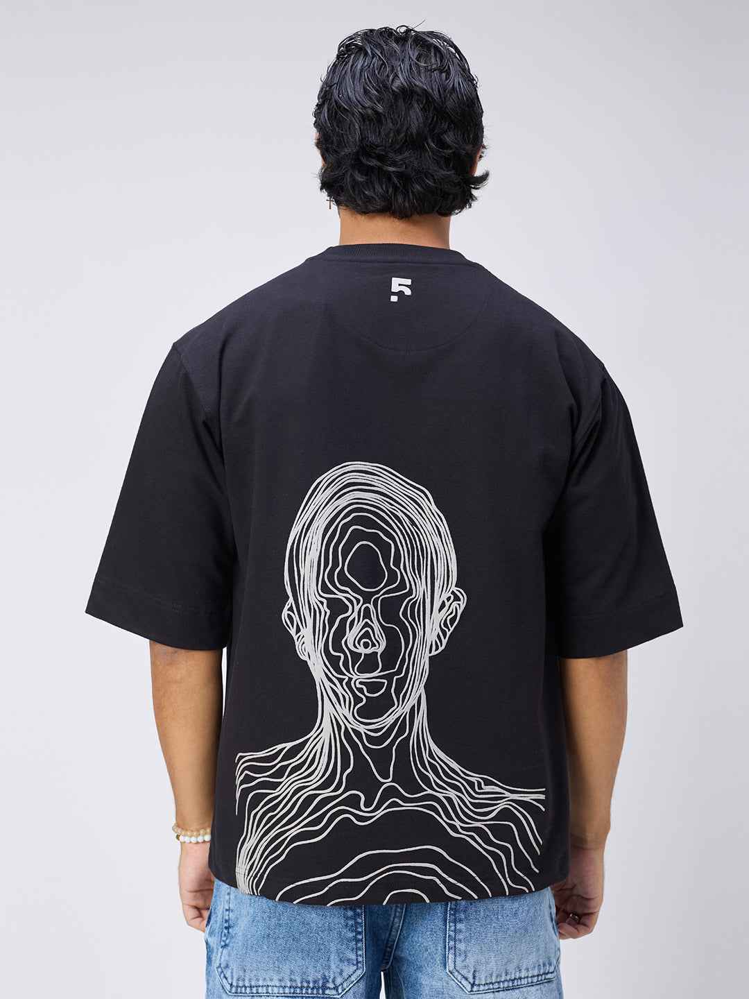 Black Skull Men's Oversized T-shirt B5IVE