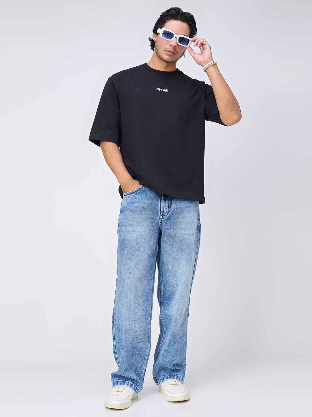 Black Skull Men's Oversized T-shirt B5IVE