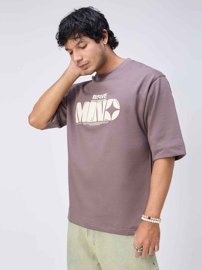 Mauve Mind Chill Men's Oversized T-shirt B5IVE