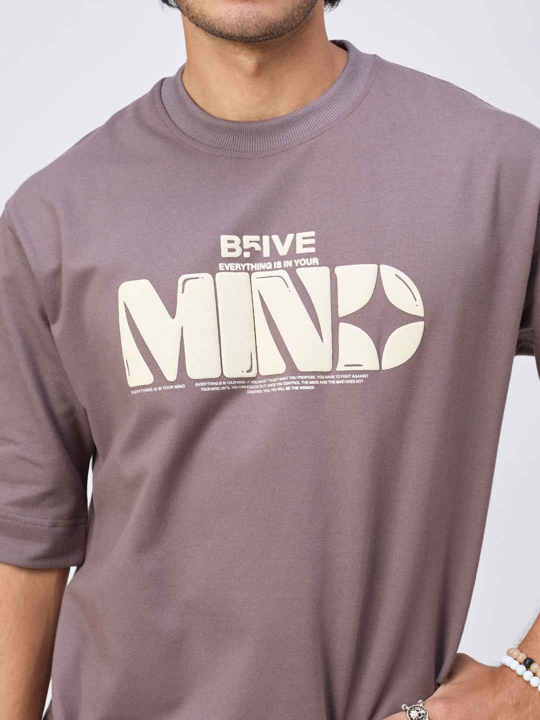 Mauve Mind Chill Men's Oversized T-shirt B5IVE