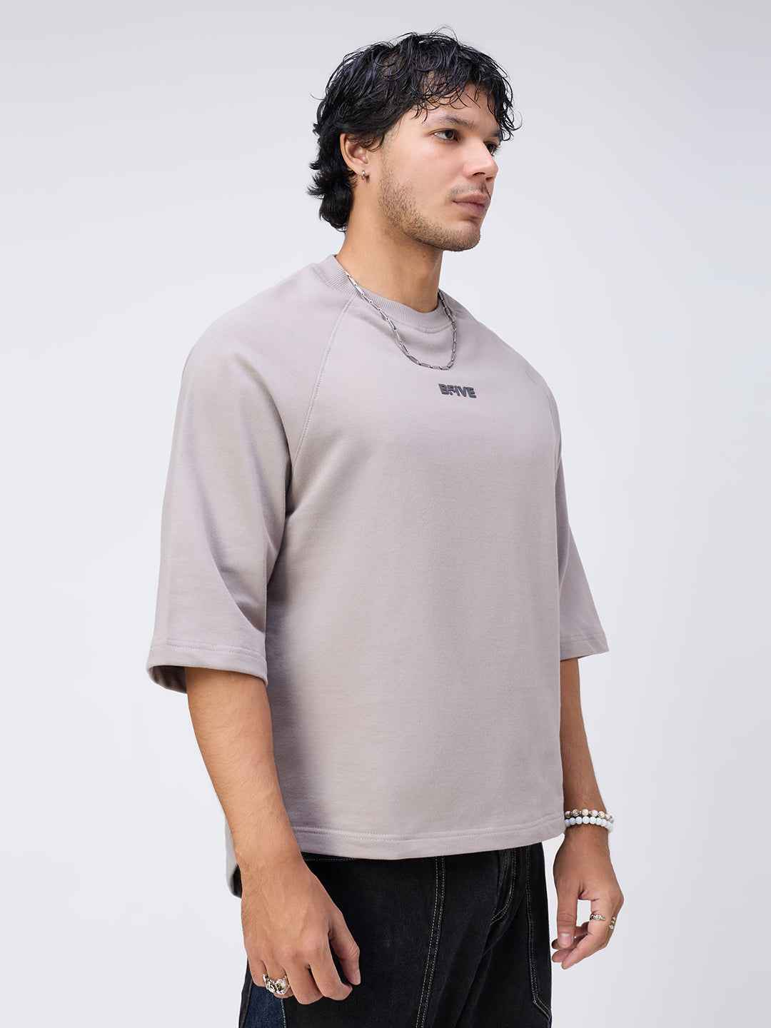 Unbothered Boxy Raglan Oversized Men's T-Shirt B5IVE