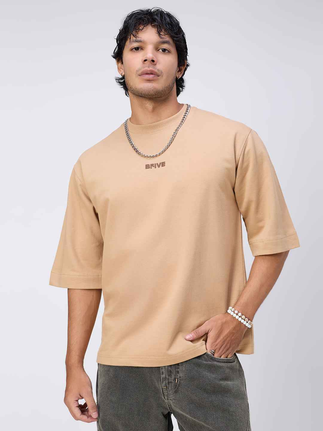Classic Cold Coffee Oversized Men's T-Shirt B5IVE