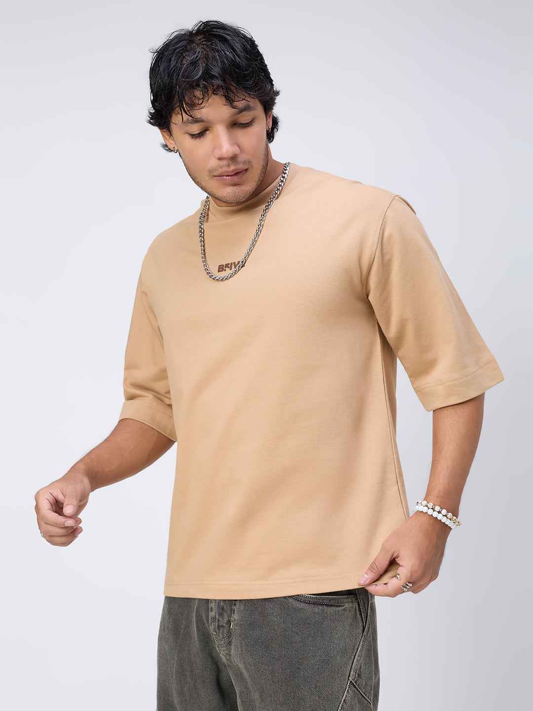 Classic Cold Coffee Oversized Men's T-Shirt B5IVE