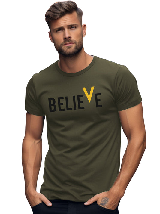 Believe Design Printed T-Shirt