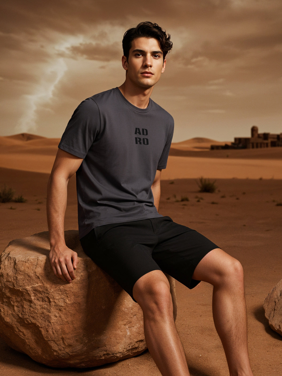 Cotton Lycra Half Sleeve Round Neck Logo Tee