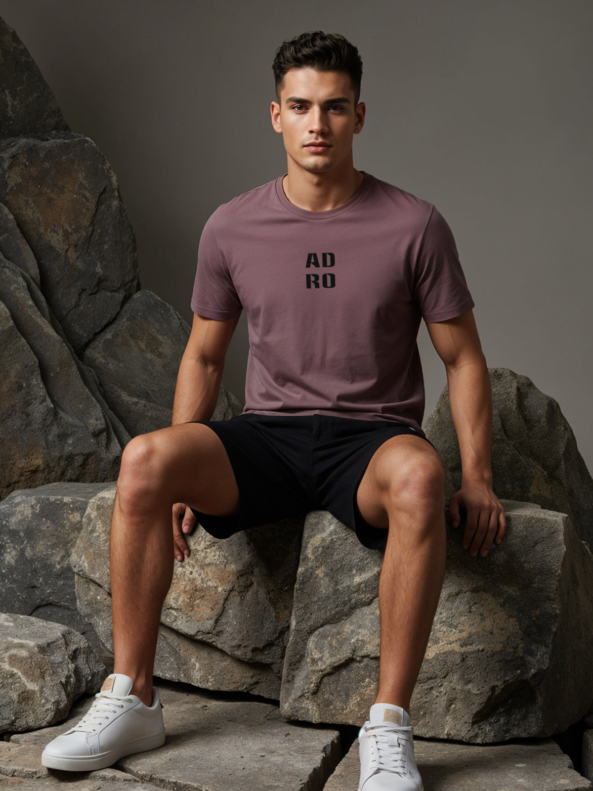 Cotton Lycra Half Sleeve Round Neck Logo Tee