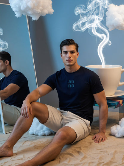 Cotton Lycra Half Sleeve Round Neck Logo Tee