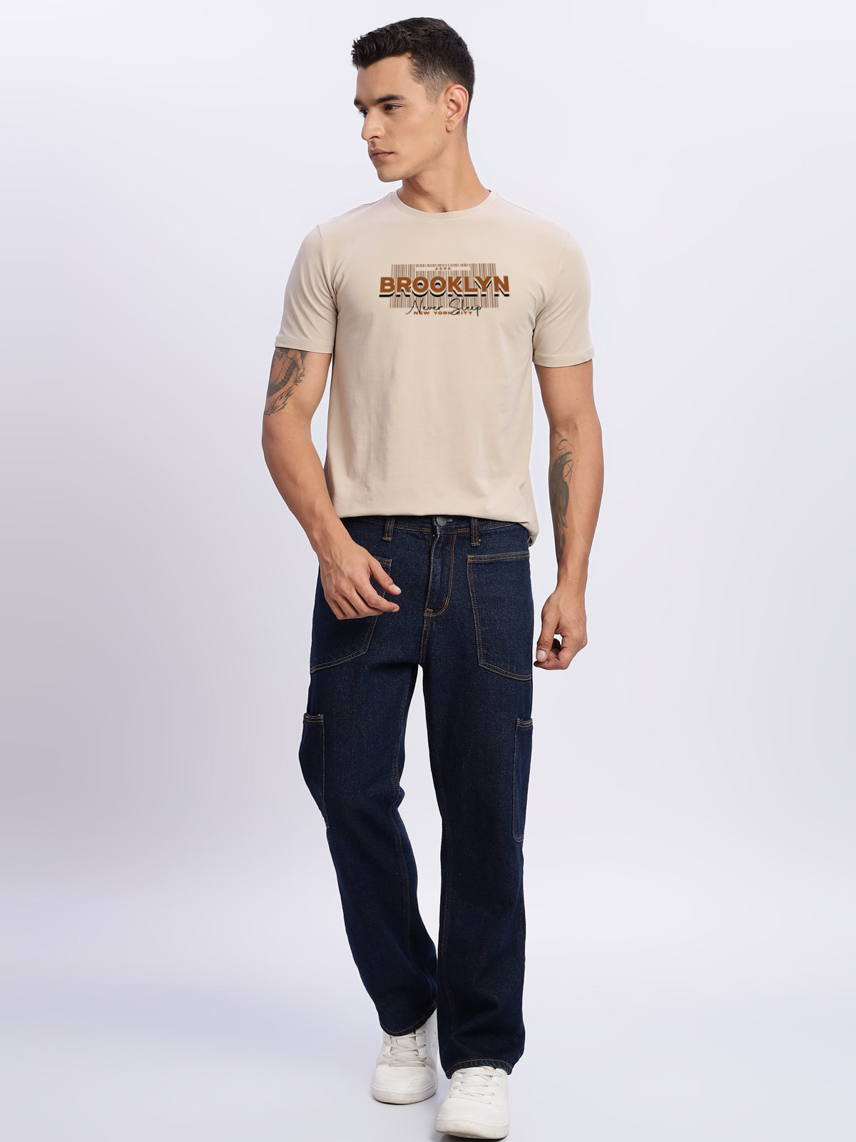 Lycra Cotton Regular Fit T-Shirt