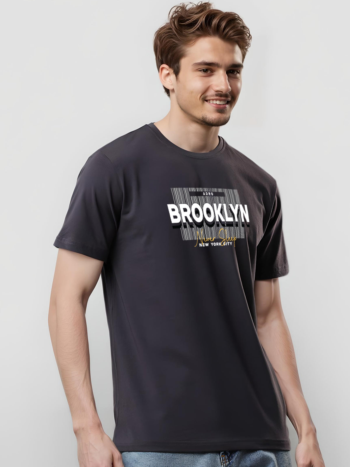 Lycra Cotton Regular Fit T-Shirt