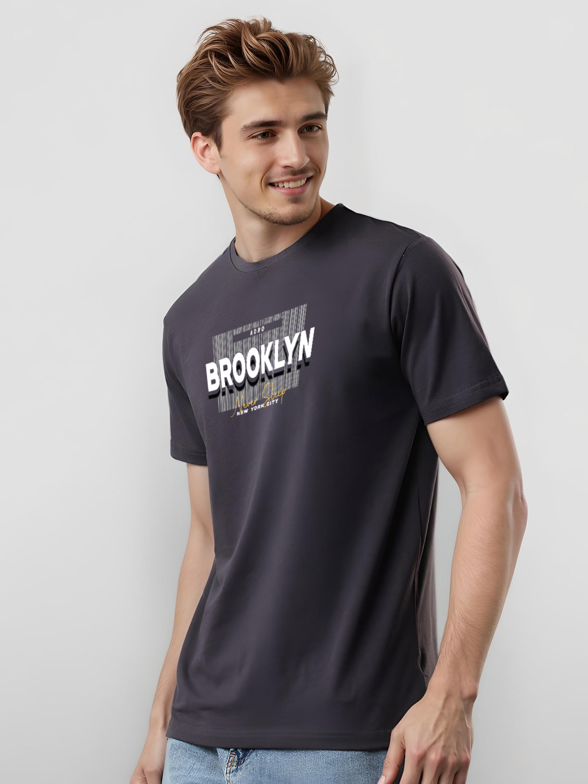 Lycra Cotton Regular Fit T-Shirt