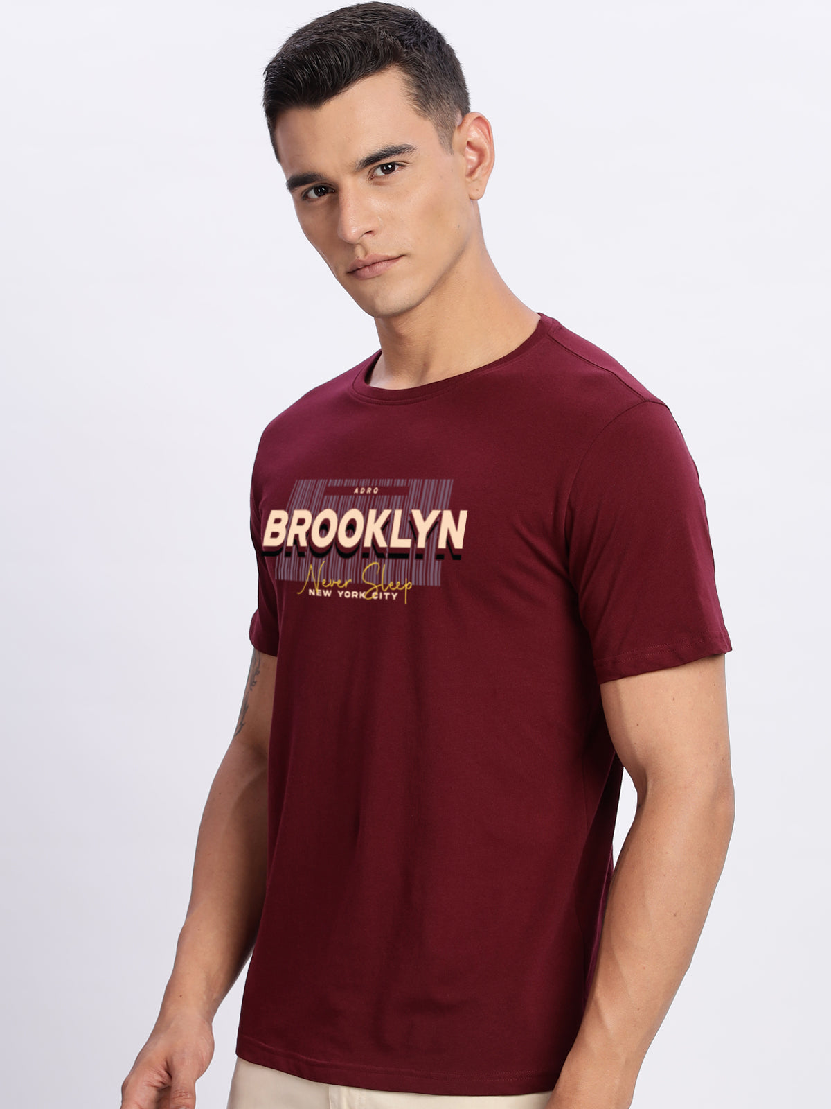 Lycra Cotton Regular Fit T-Shirt