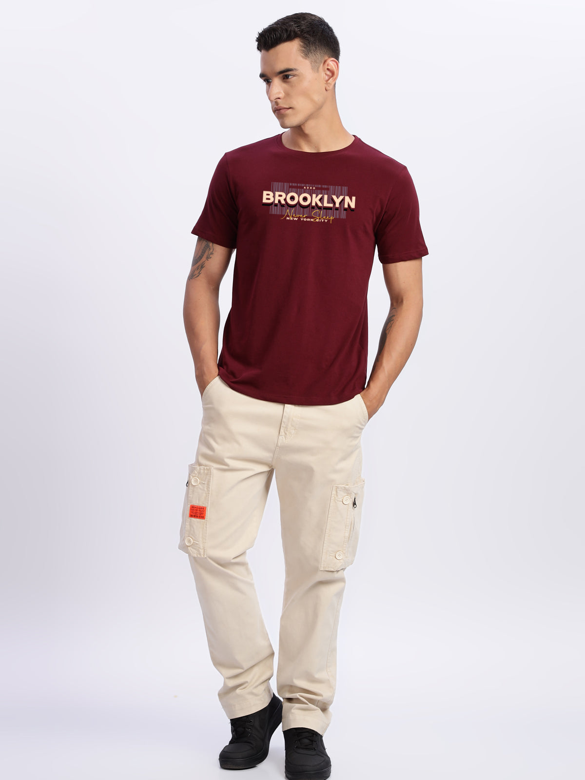 Lycra Cotton Regular Fit T-Shirt