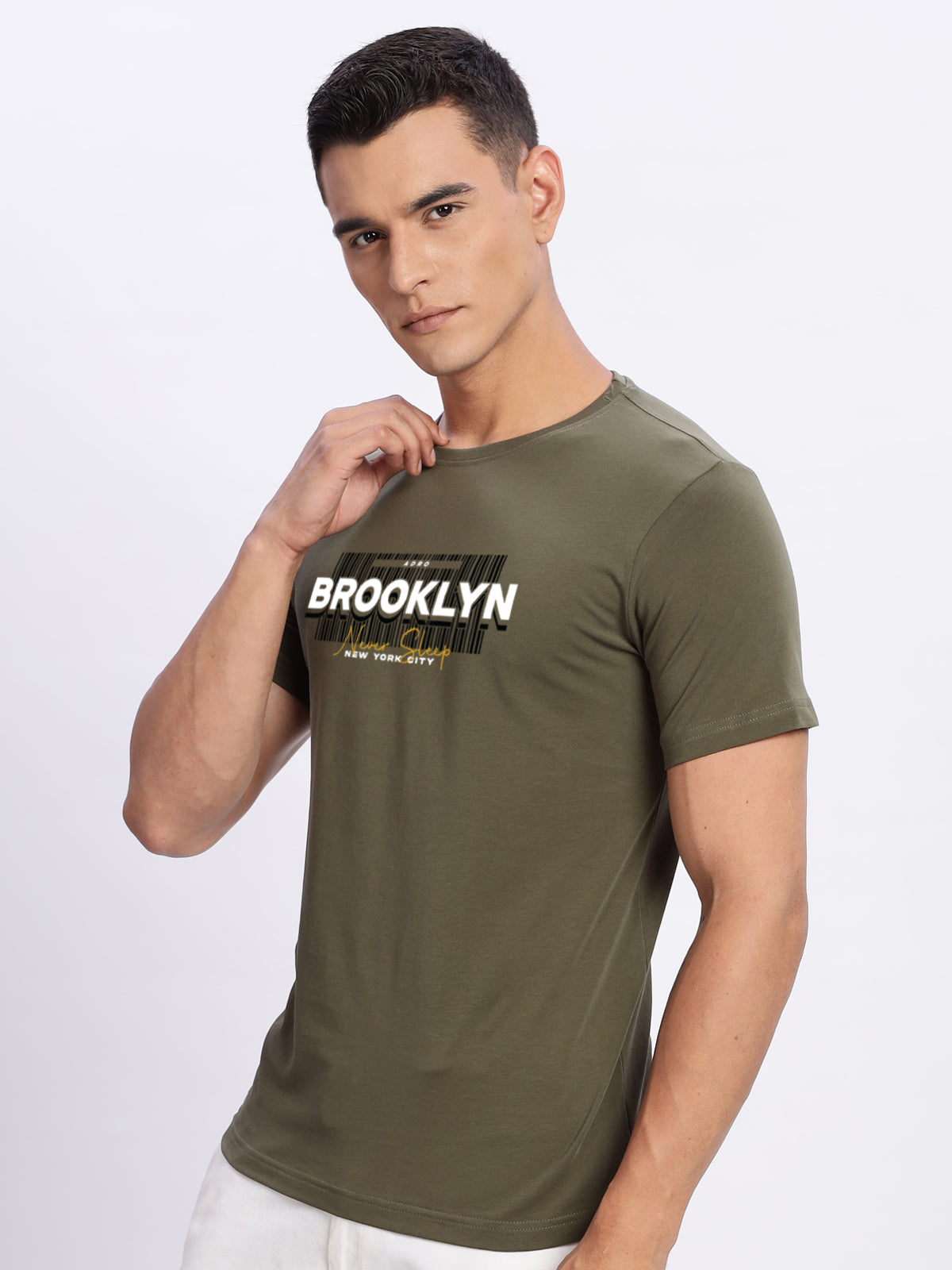 Lycra Cotton Regular Fit T-Shirt
