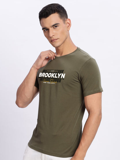 Lycra Cotton Regular Fit T-Shirt