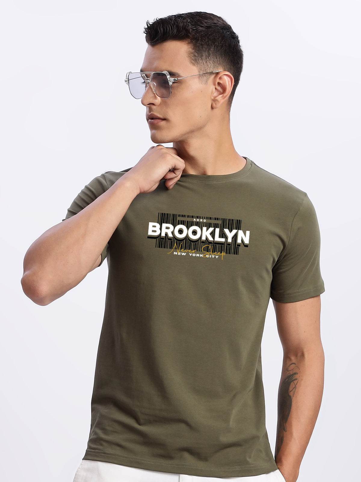 Lycra Cotton Regular Fit T-Shirt