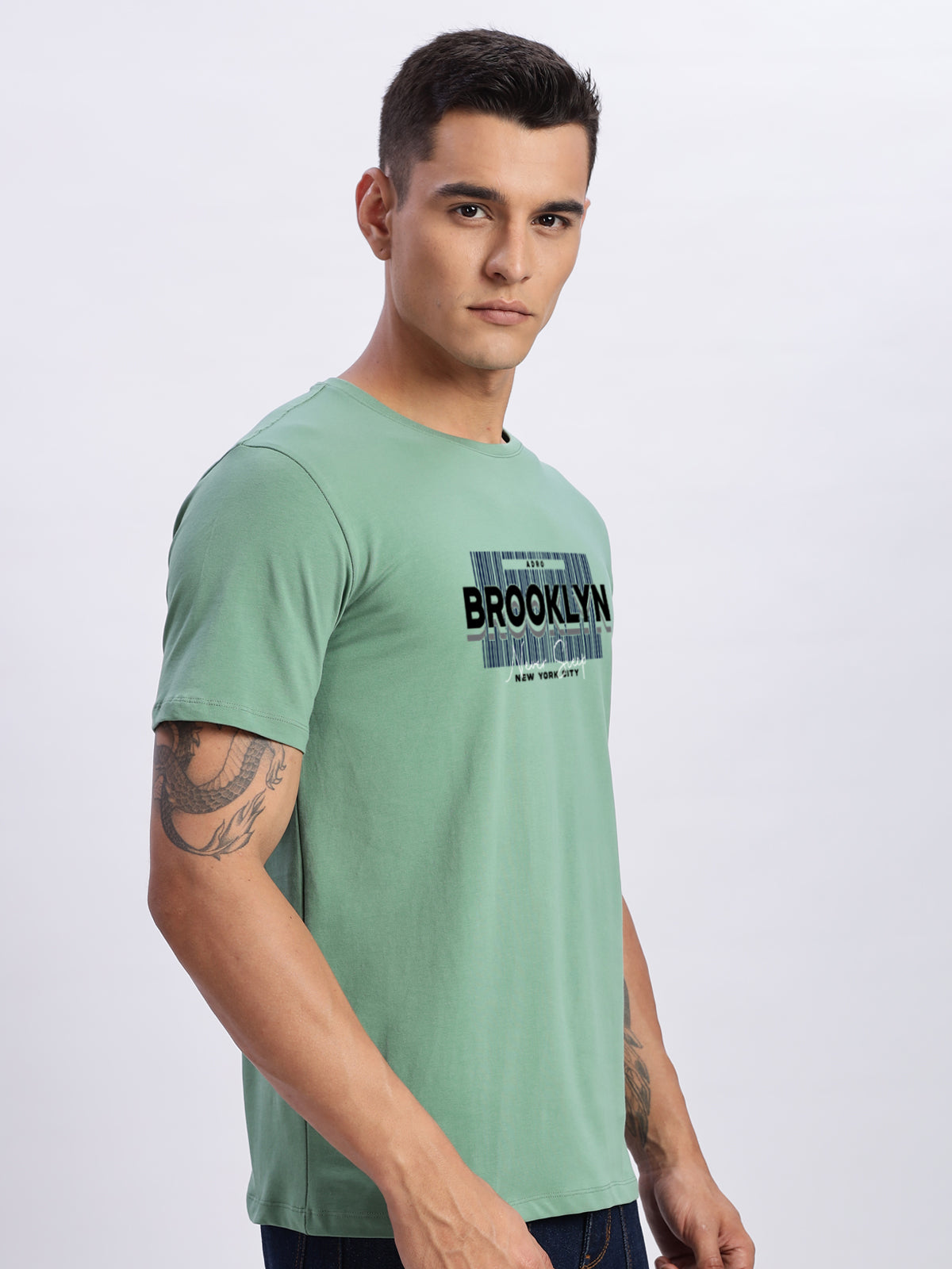 Lycra Cotton Regular Fit T-Shirt