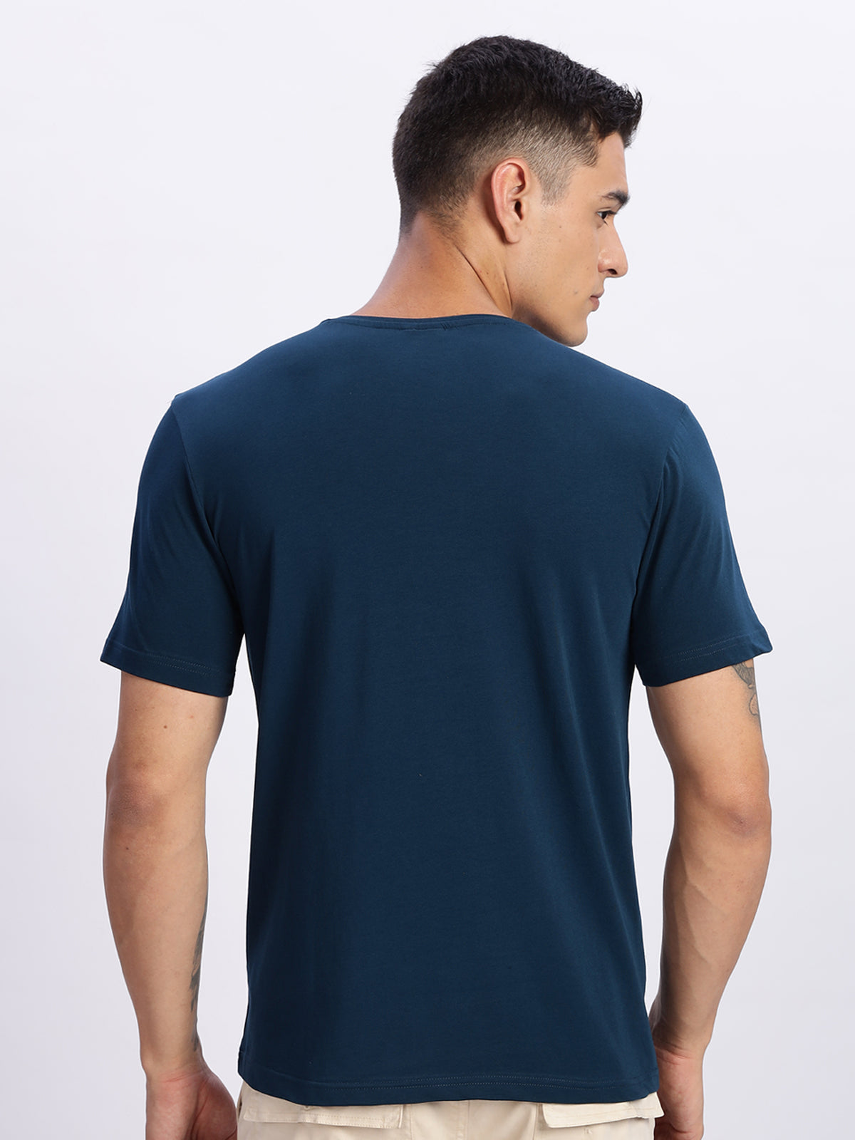 Lycra Cotton Regular Fit T-Shirt