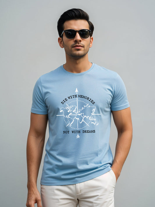 Die with Memories Not with Dreams Mens Printed T-Shirt