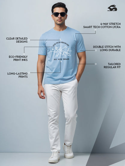 Die with Memories Not with Dreams Mens Printed T-Shirt