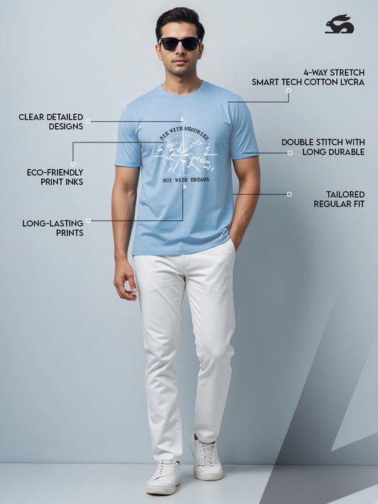 Die with Memories Not with Dreams Mens Printed T-Shirt