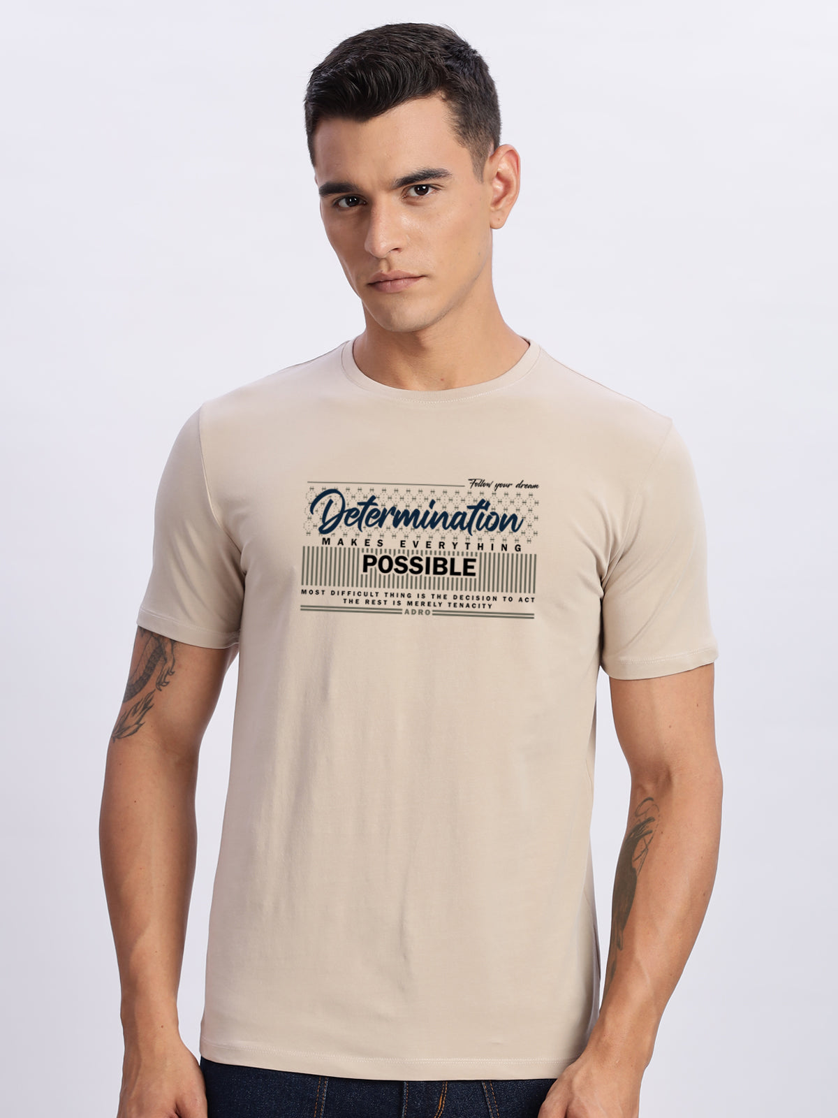 Lycra Cotton Regular Fit T-Shirt