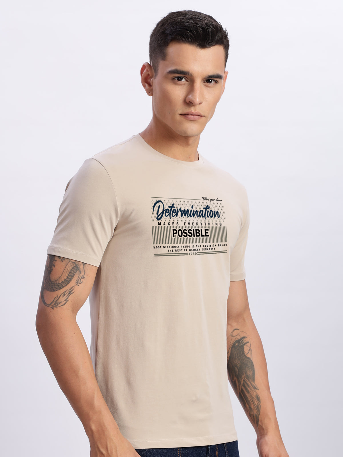 Lycra Cotton Regular Fit T-Shirt