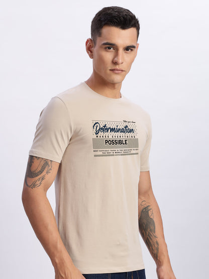 Lycra Cotton Regular Fit T-Shirt