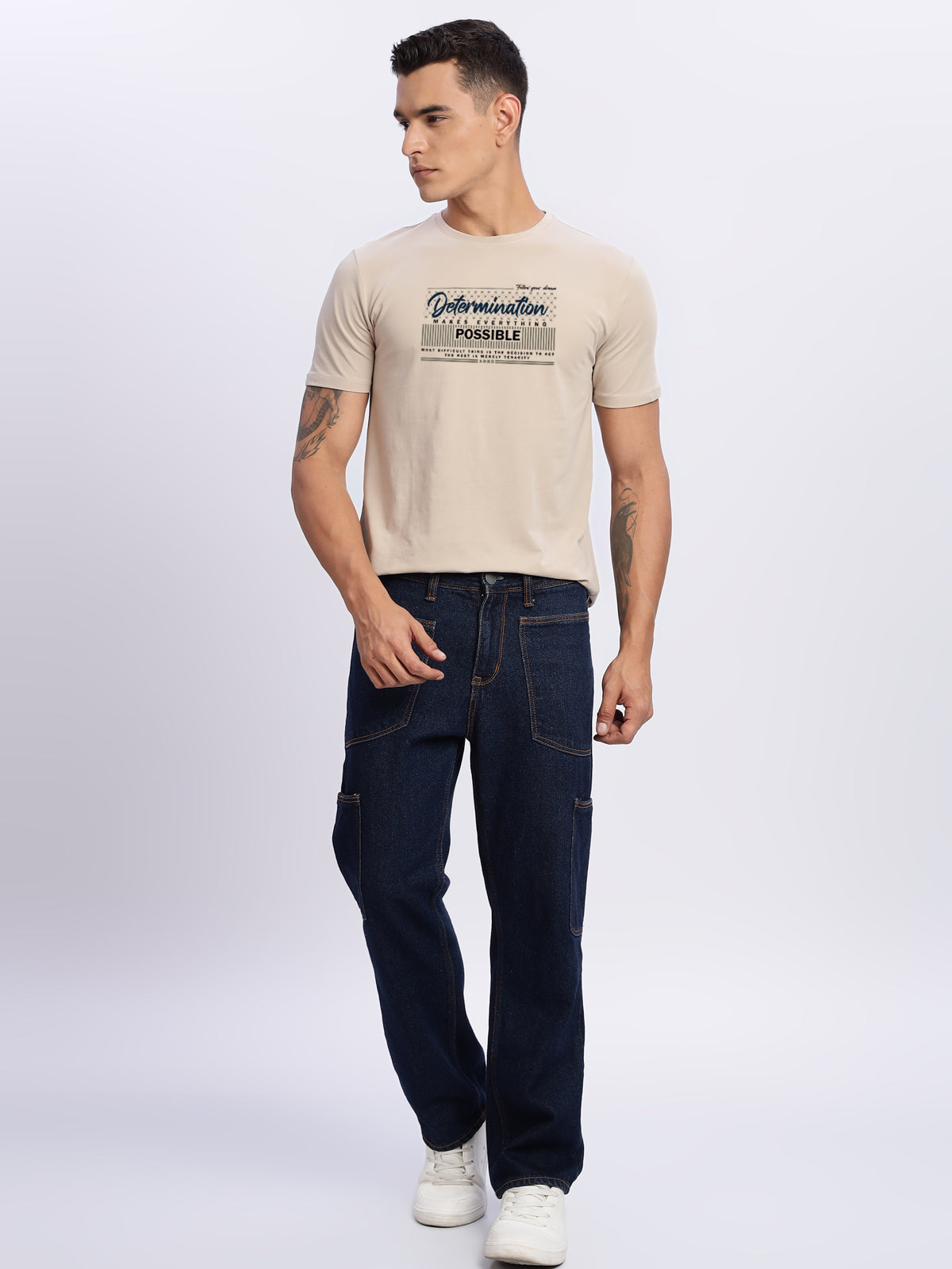 Lycra Cotton Regular Fit T-Shirt