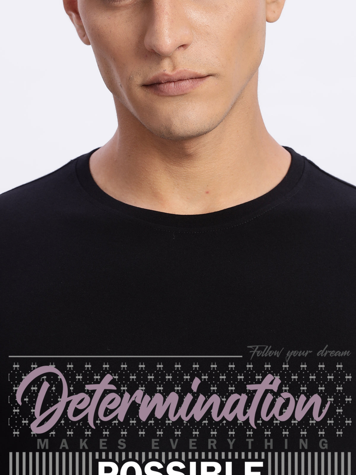 Lycra Cotton Regular Fit T-Shirt