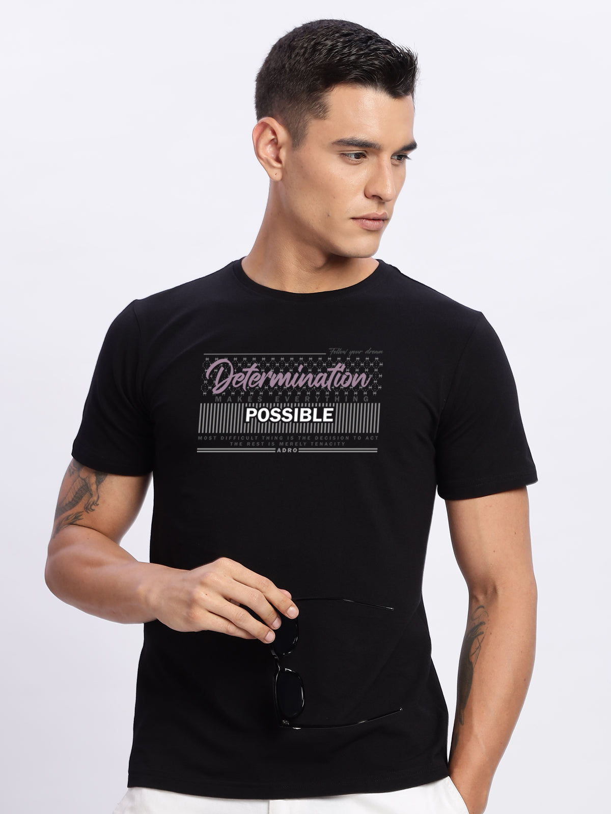 Lycra Cotton Regular Fit T-Shirt