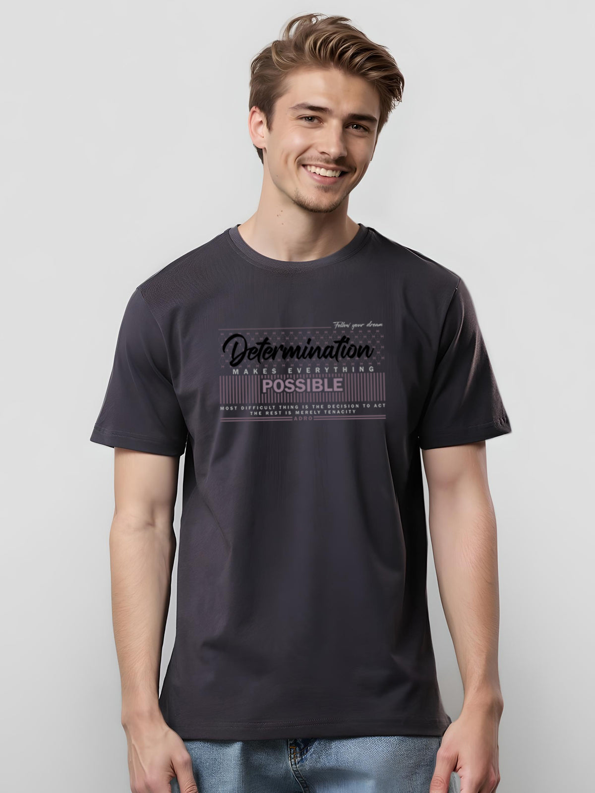 Lycra Cotton Regular Fit T-Shirt