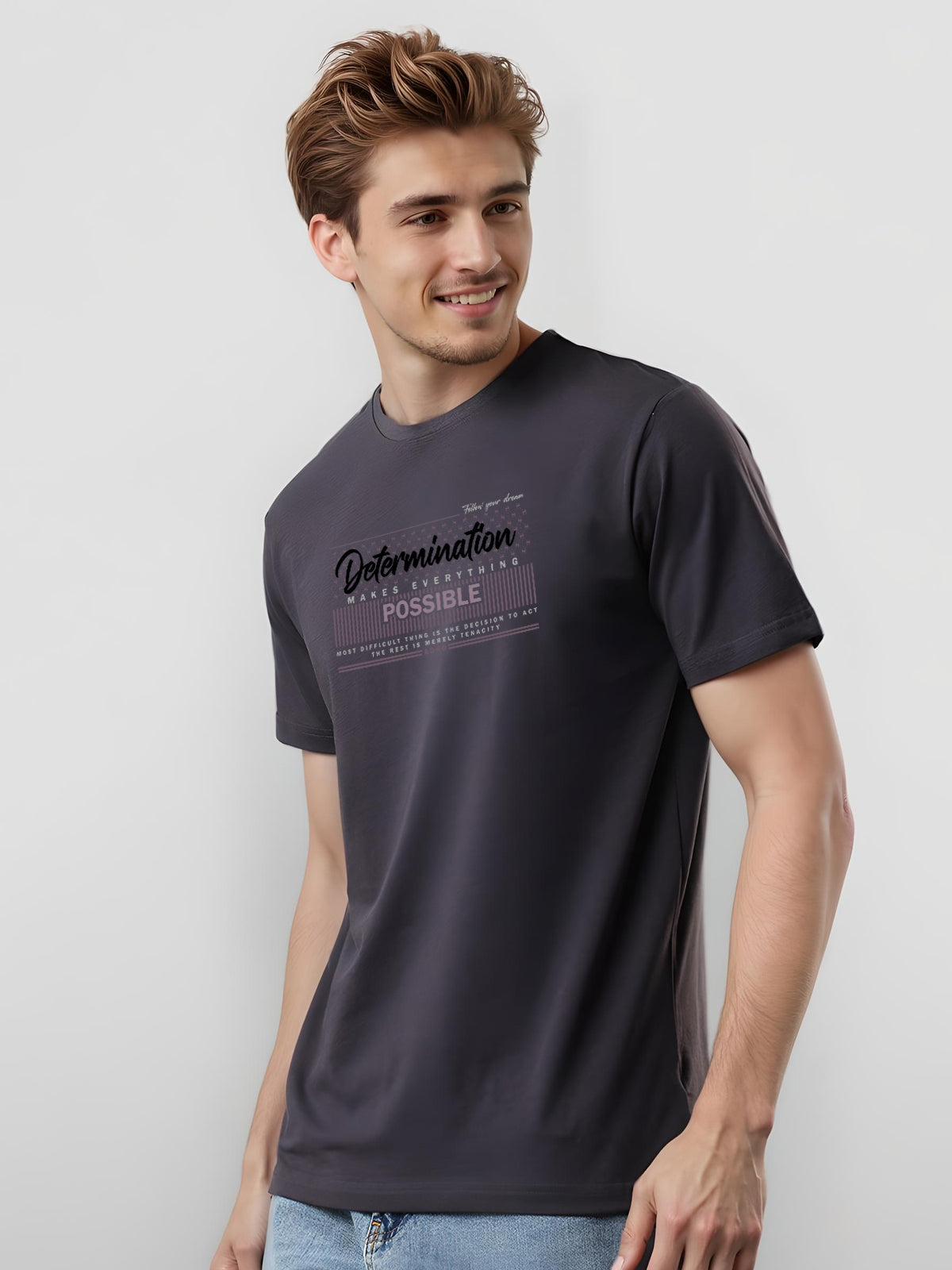 Lycra Cotton Regular Fit T-Shirt